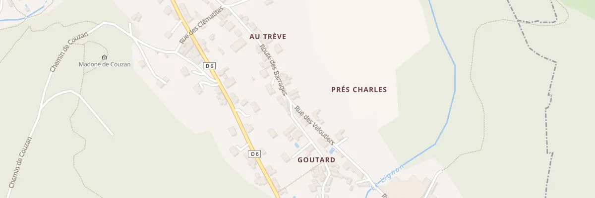 Plan du 1 Rue des Veloutiers à Sail-sous-Couzan