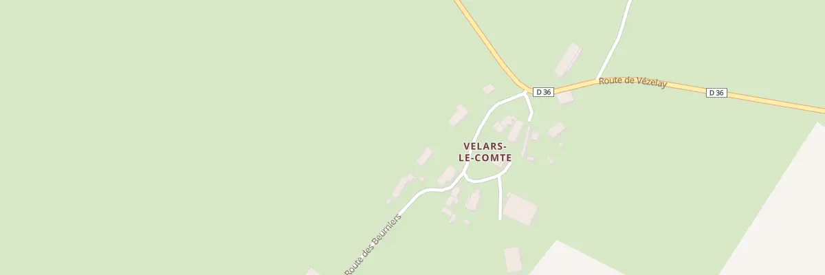 Plan du 478 Velars-Le-Comte à Quarré-les-Tombes