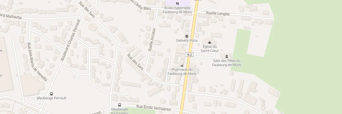 Plan du 14 Rue des Sars à Maubeuge