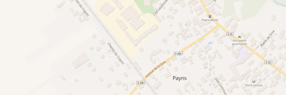 Plan du 14 Av de la Gare à Payns