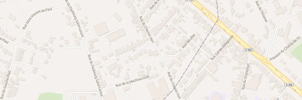 Plan du 40 Rue du Chemin Vert à Maubeuge