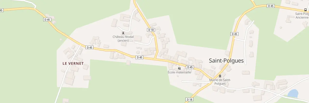 Plan du 5005 Le Bourg à Saint-Polgues