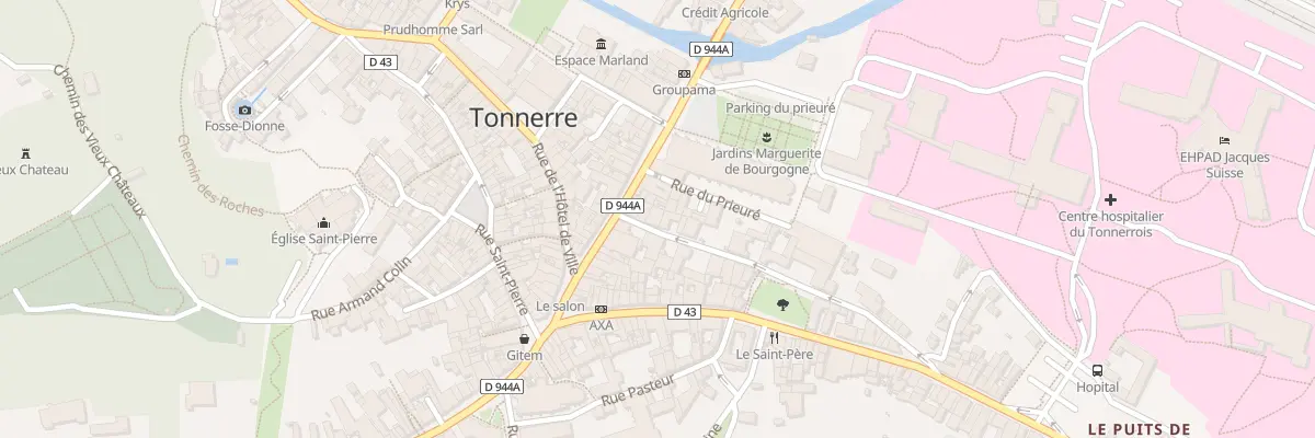 Plan du 3 Rue des Fontenilles à Tonnerre