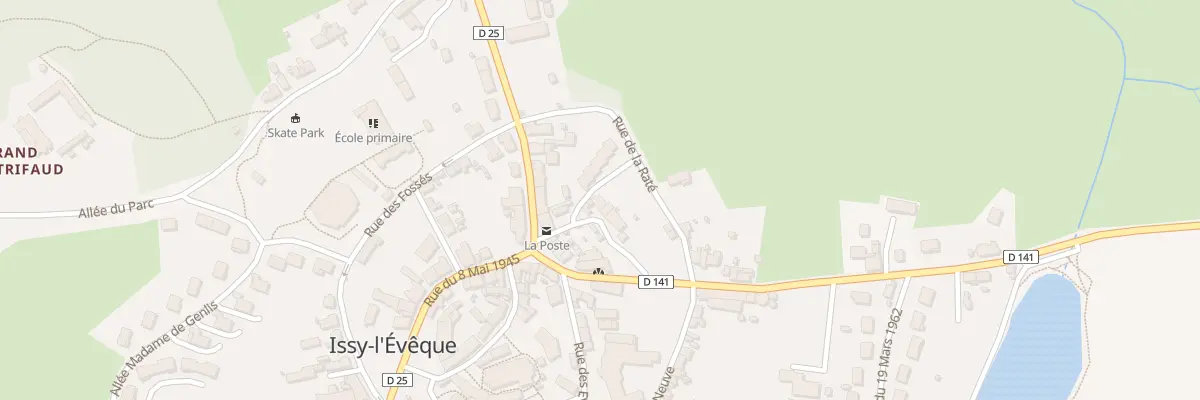 Plan du 1 Rue des Martins à Issy-l’Évêque