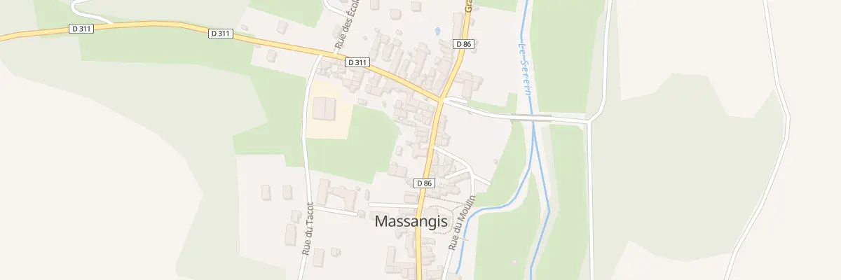 Plan du 77B Grande Rue à Massangis