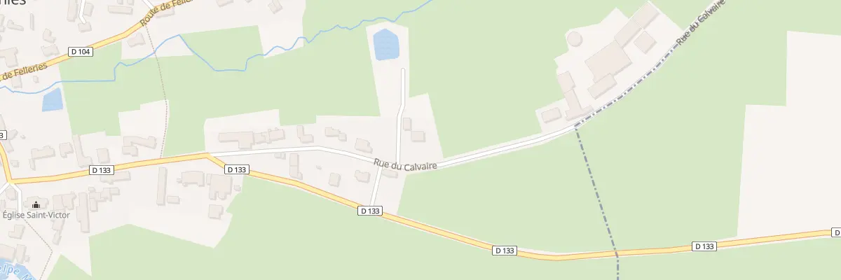 Plan du 13 Rue du Calvaire à Flaumont-Waudrechies