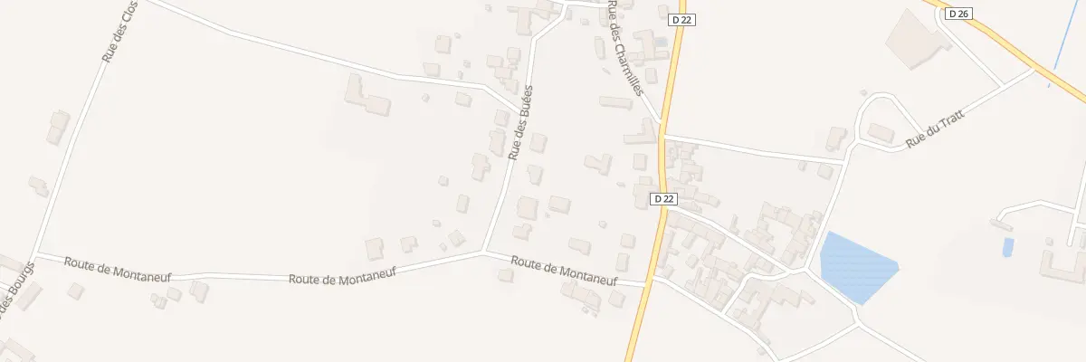 Plan du 6 Rue des Buees à Sermiers