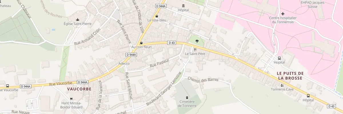 Plan du 3 Rue Pasteur à Tonnerre