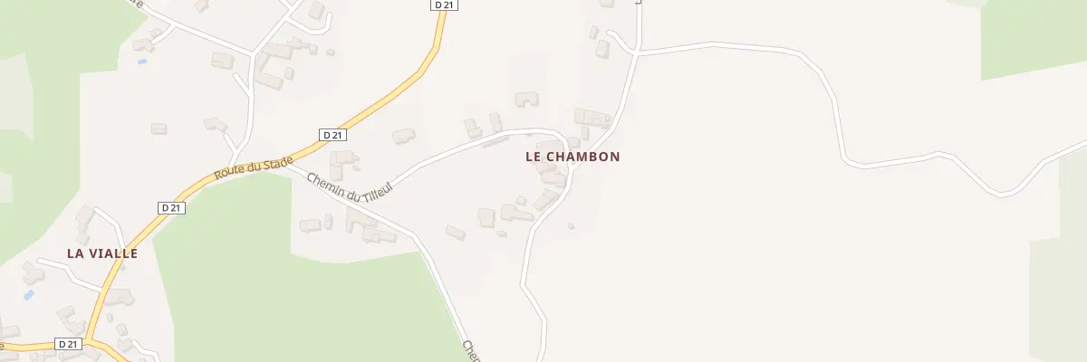 Plan du 433 Rte du Chambon à Cezay