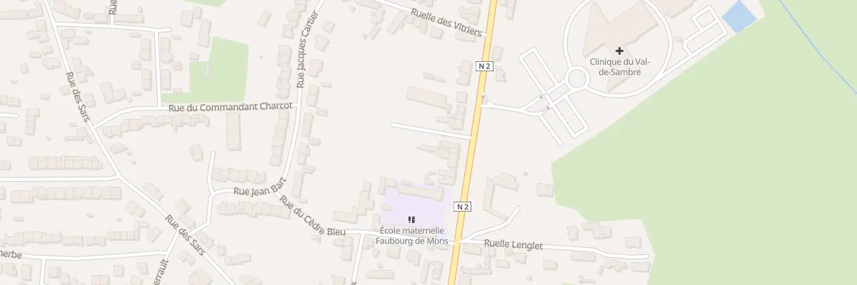 Plan du 155 Rte de Mons à Maubeuge