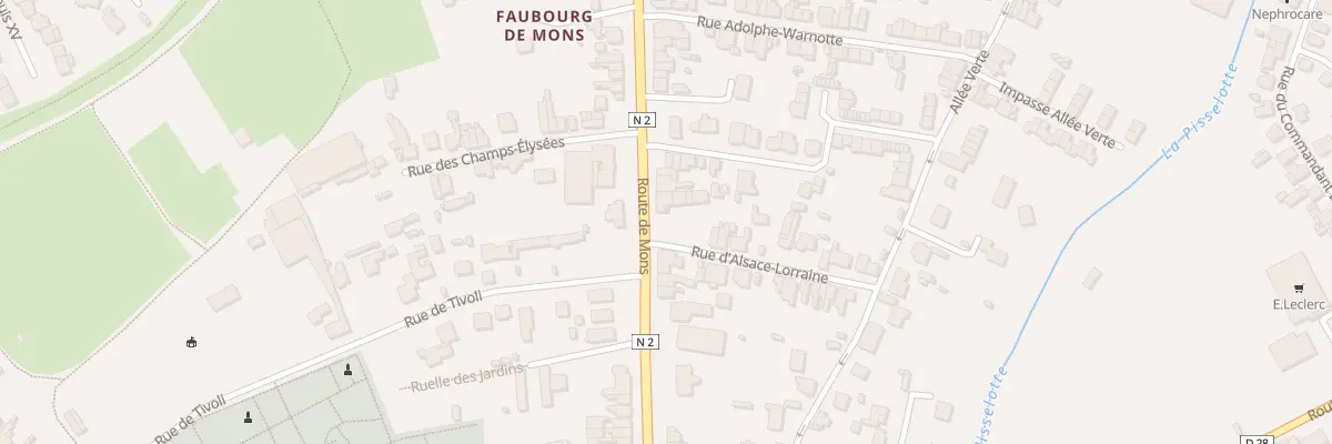 Plan du 40 Rte de Mons à Maubeuge