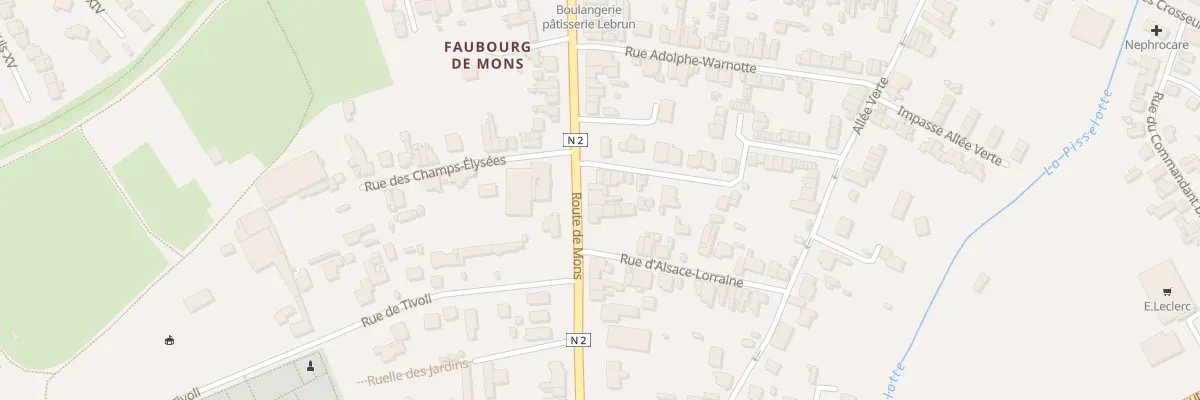 Plan du 42 Rte de Mons à Maubeuge