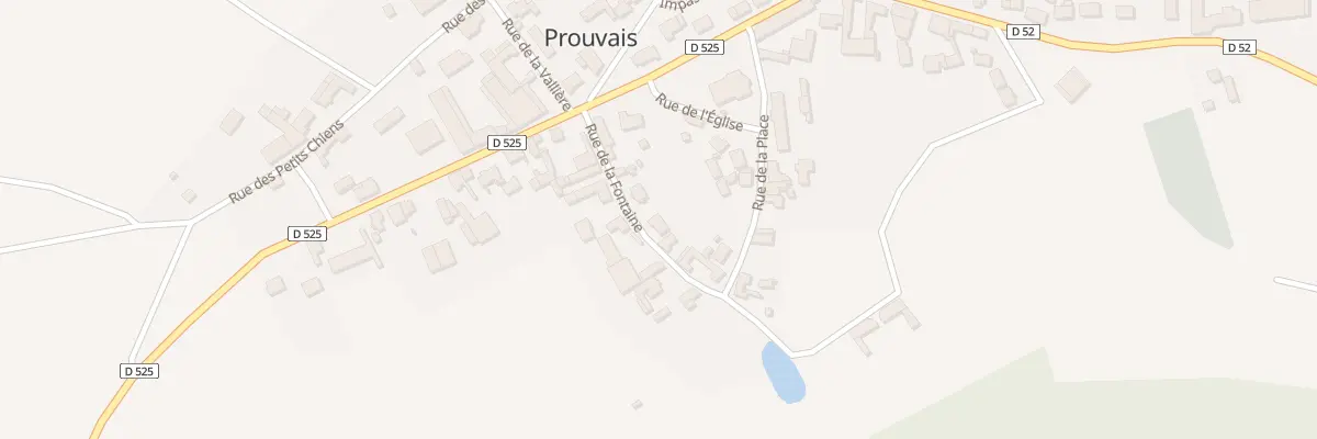 Plan du 1 Rue de la Fontaine à Prouvais