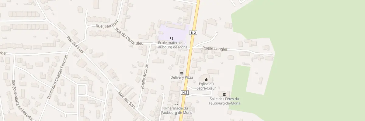 Plan du 131 Rte de Mons à Maubeuge