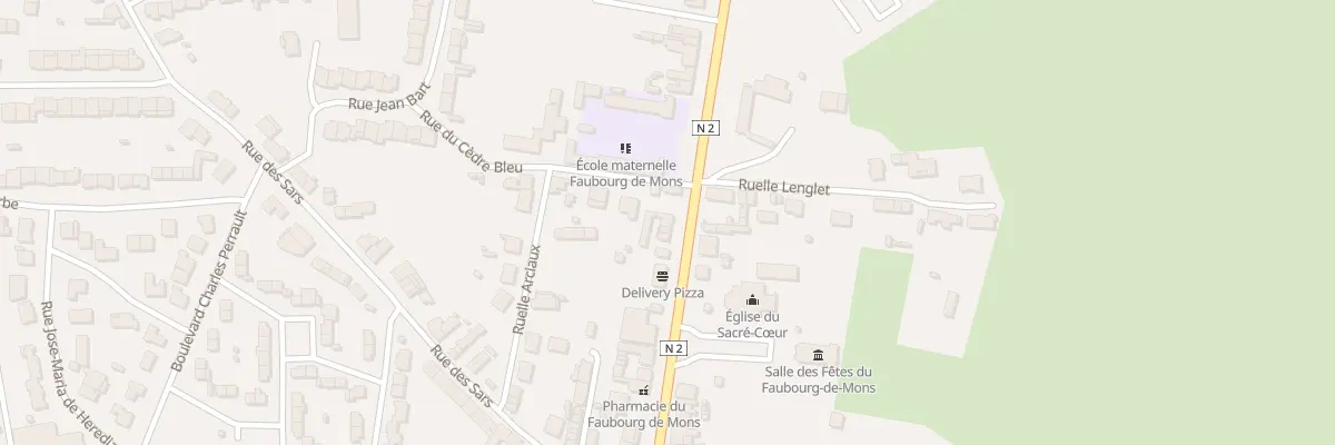 Plan du 133 Rte de Mons à Maubeuge