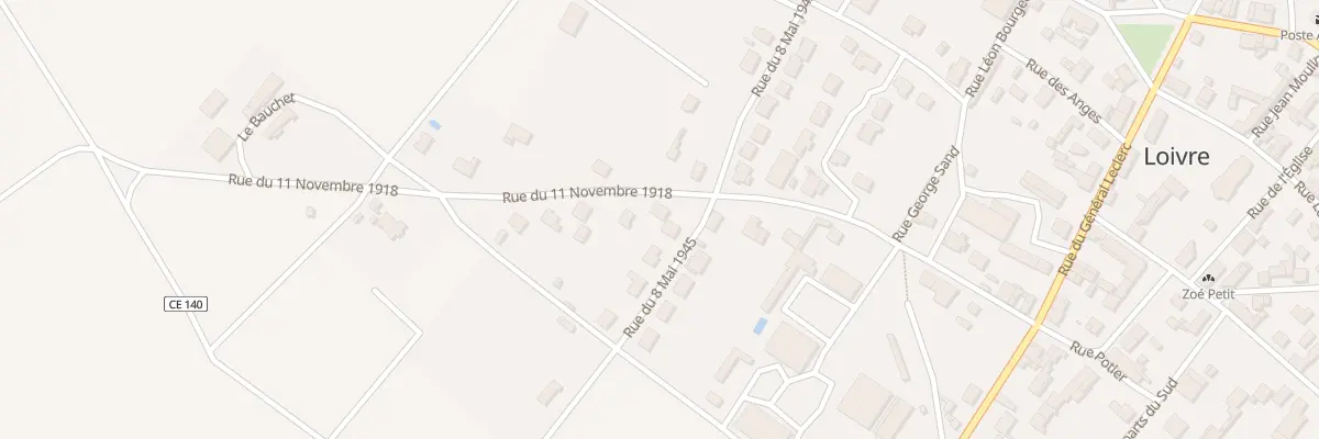 Plan du 10 Rue du Onze Novembre 1918 à Loivre