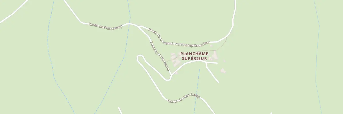 Plan du 5267 Planchamp Superieur à Pied-de-Borne