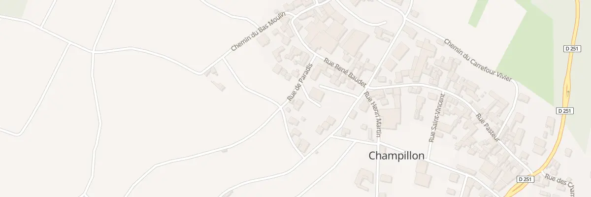 Plan du 2 Rue du Paradis à Champillon