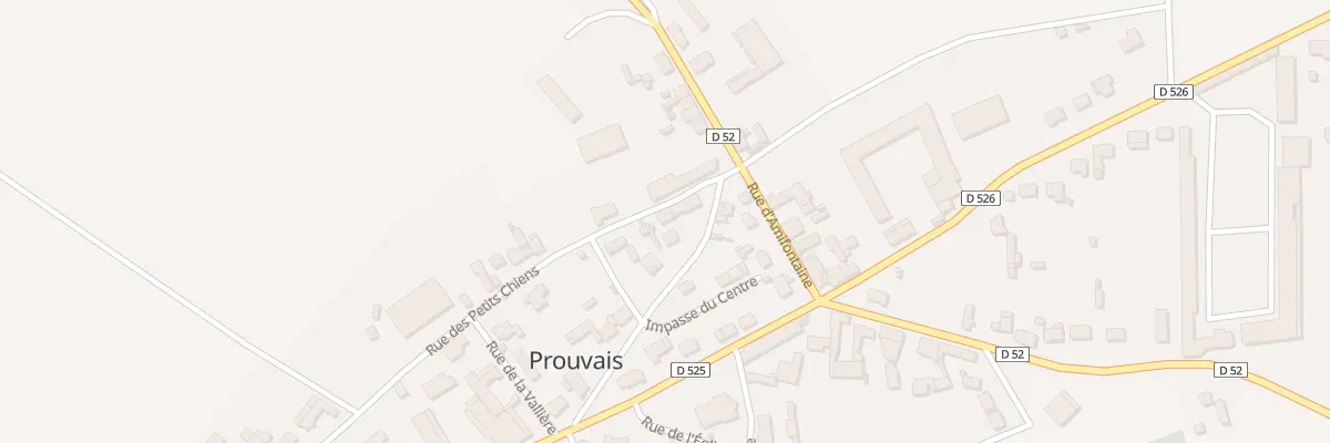Plan du 1B Rue des Petits Chiens à Prouvais