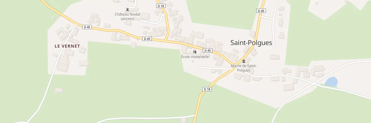 Plan du 5095 Le Bourg à Saint-Polgues