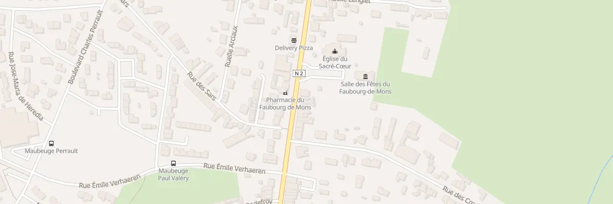 Plan du 120 Rte de Mons à Maubeuge