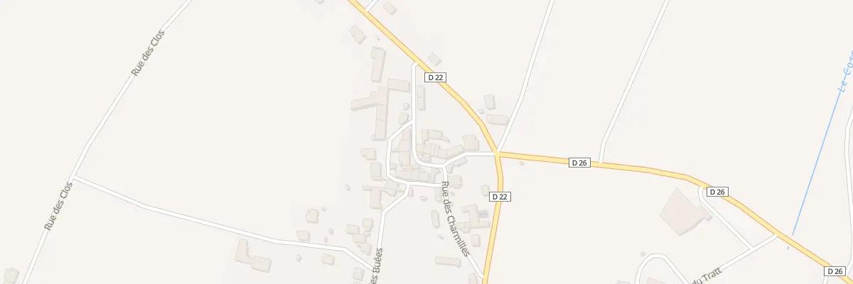 Plan du 13 Rue des Charmilles à Sermiers
