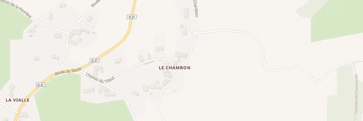 Plan du 493 Rte du Chambon à Cezay