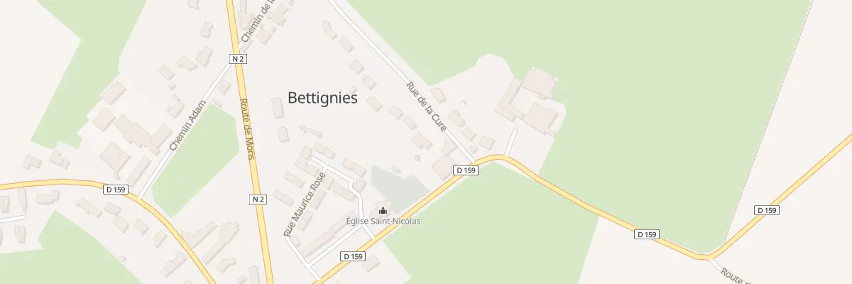 Plan du 24 Rue de la Cure à Bettignies