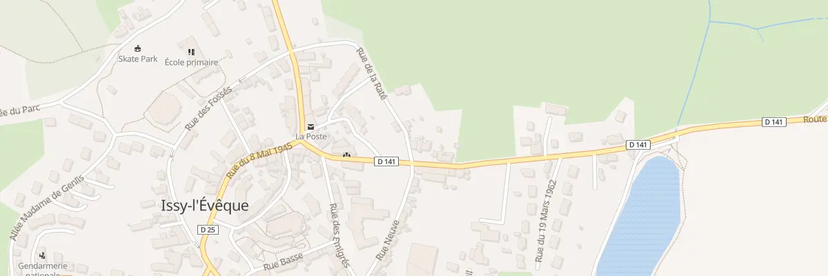 Plan du 2 Rue de la Rate à Issy-l’Évêque