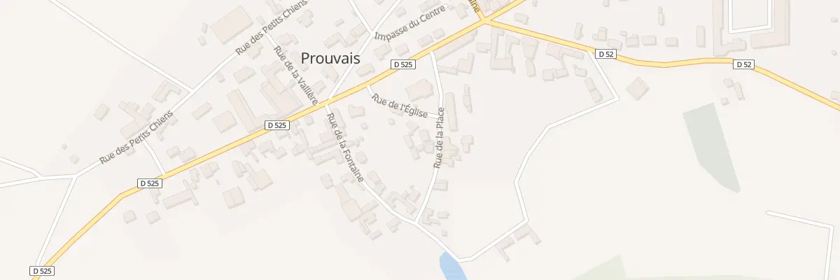 Plan du 2 Rue de la Place à Prouvais