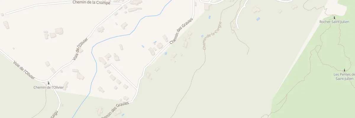 Plan du 240 Che des Gravies à Anduze