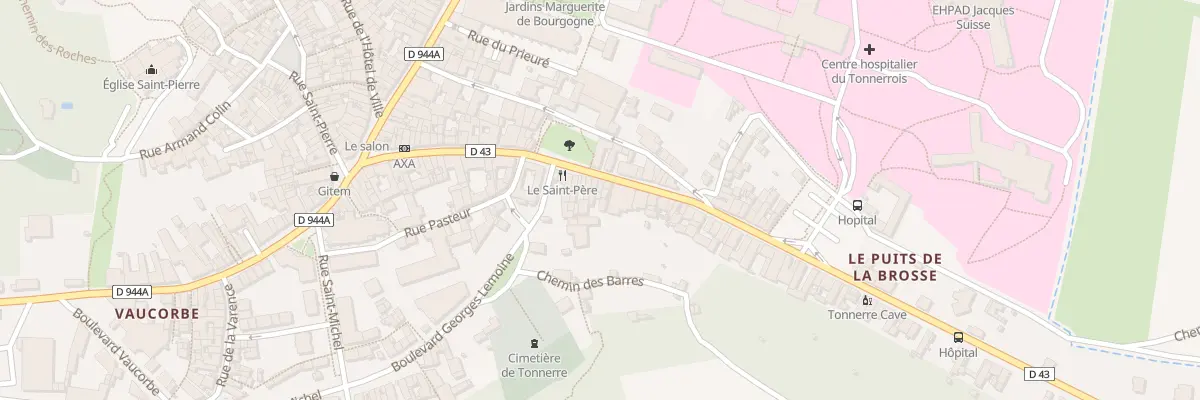 Plan du 14 Rue Georges Pompidou à Tonnerre
