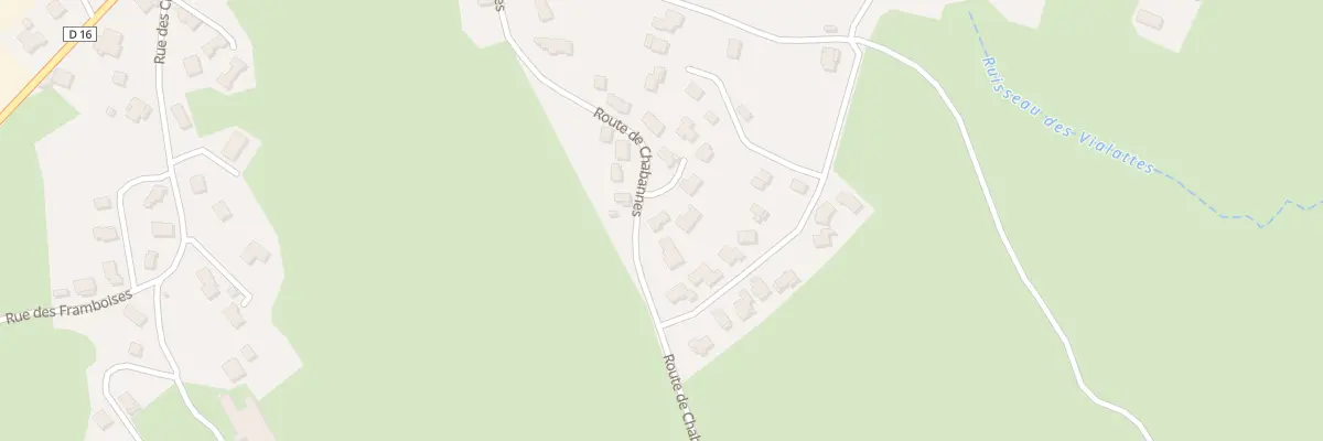 Plan du 3 Les Varennes à Coucouron