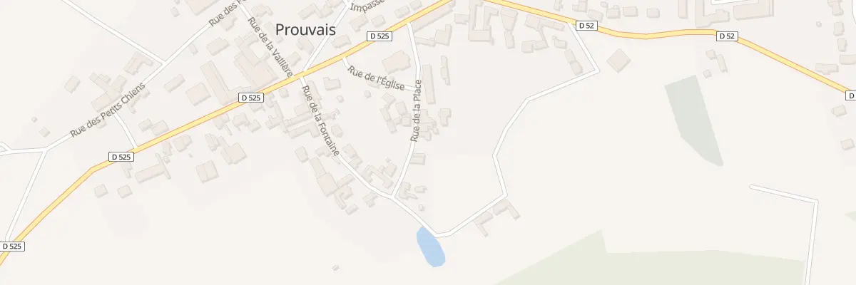 Plan du 7 Rue de la Place à Prouvais