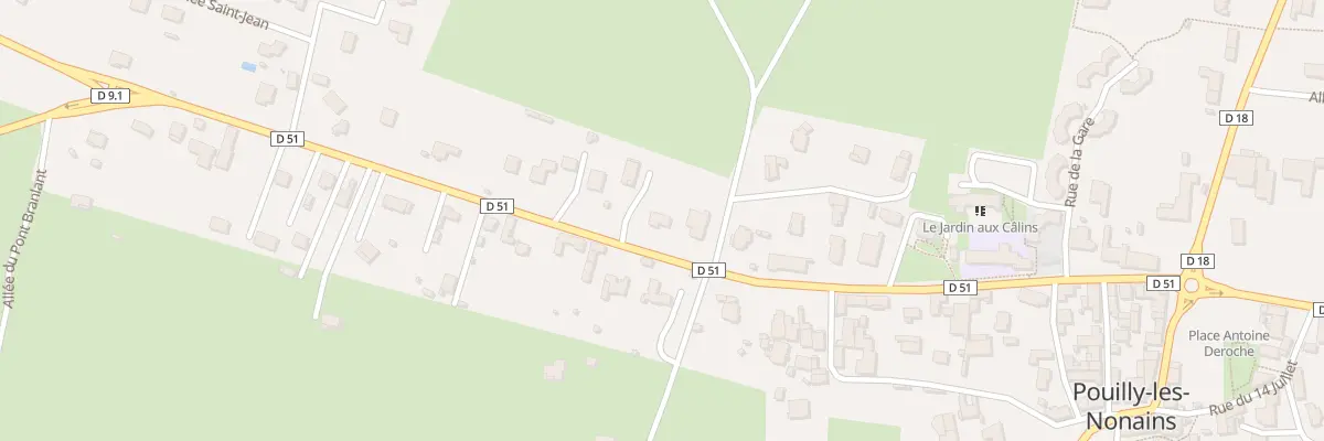 Plan du 406 Rue des Monts de la Madeleine à Pouilly-les-Nonains