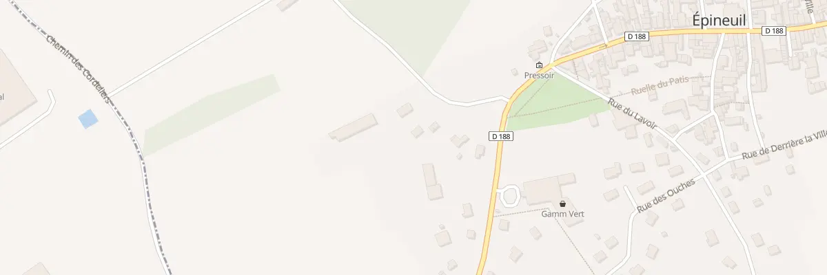 Plan du 3 Rue de Dannemoine à Épineuil