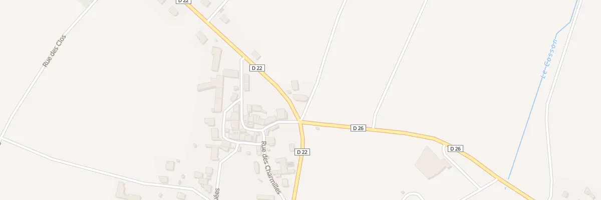 Plan du 20 Rte de Damery à Sermiers