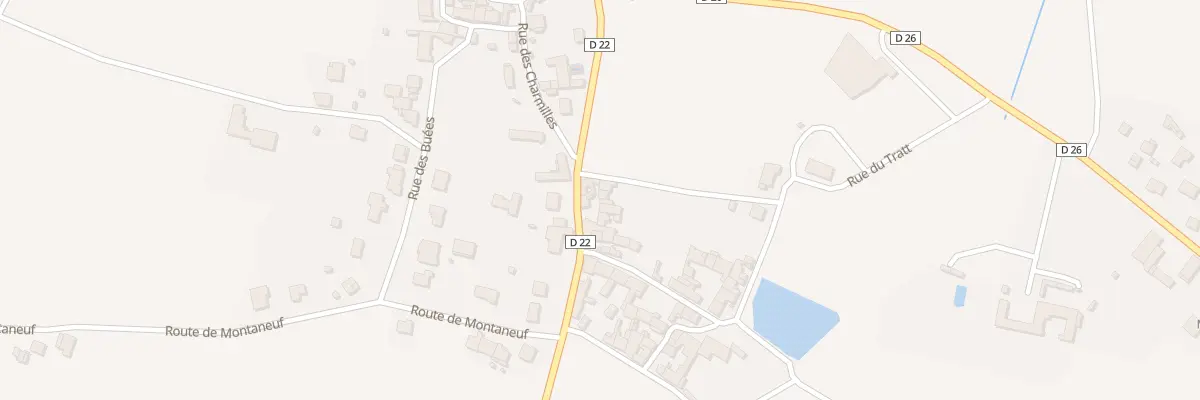 Plan du 34 Rte de Damery à Sermiers