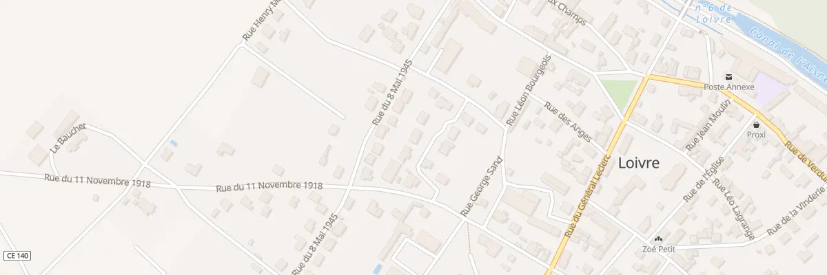 Plan du 3 Rue Victor Hugo à Loivre