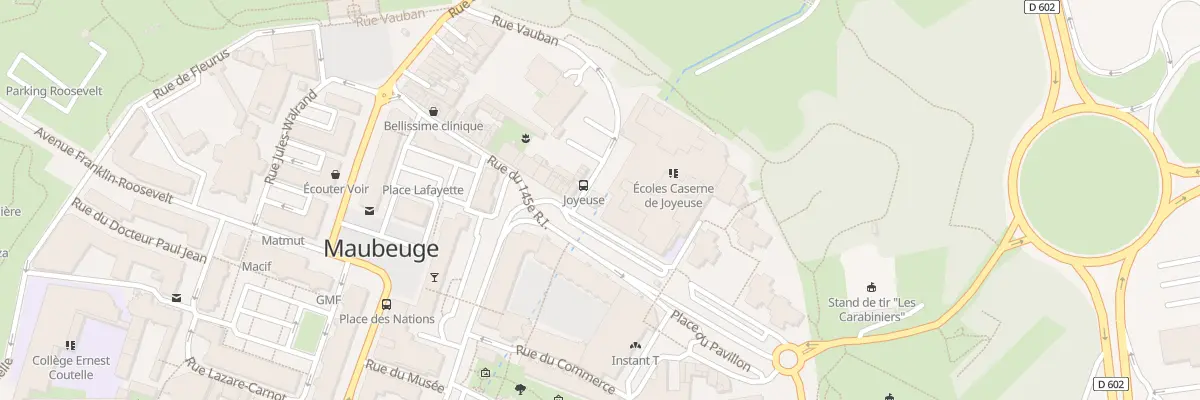 Plan du 2 Rue du 87eme Ri à Maubeuge