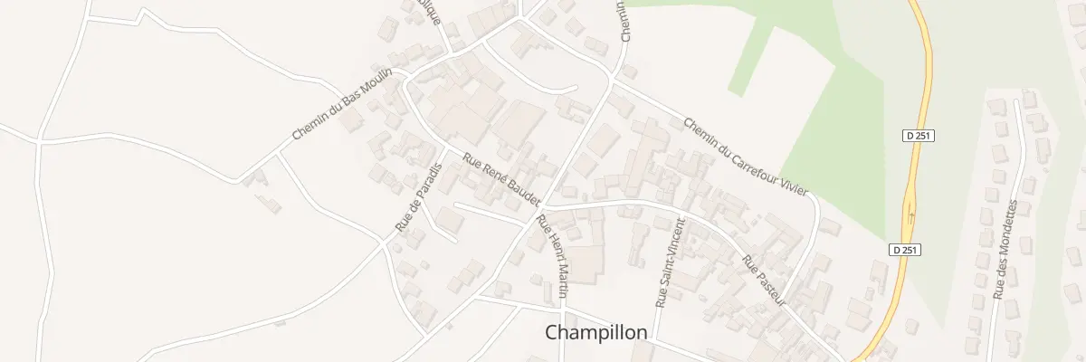 Plan du 1 Rue Rene Baudet à Champillon