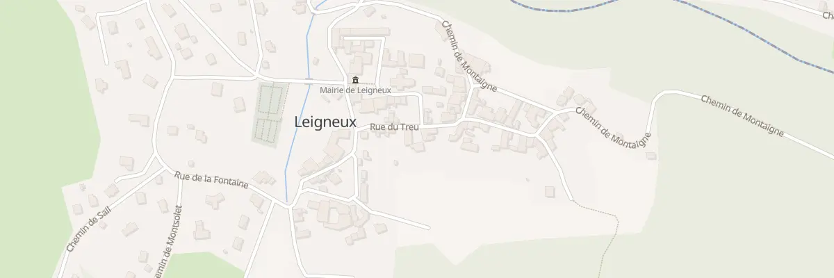 Plan du 8 Rue du Treu à Leigneux