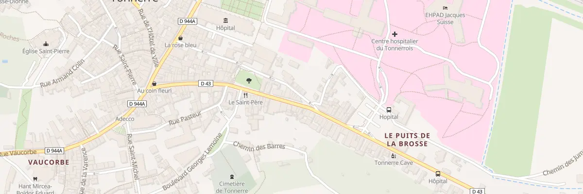 Plan du 7 Rue Georges Pompidou à Tonnerre