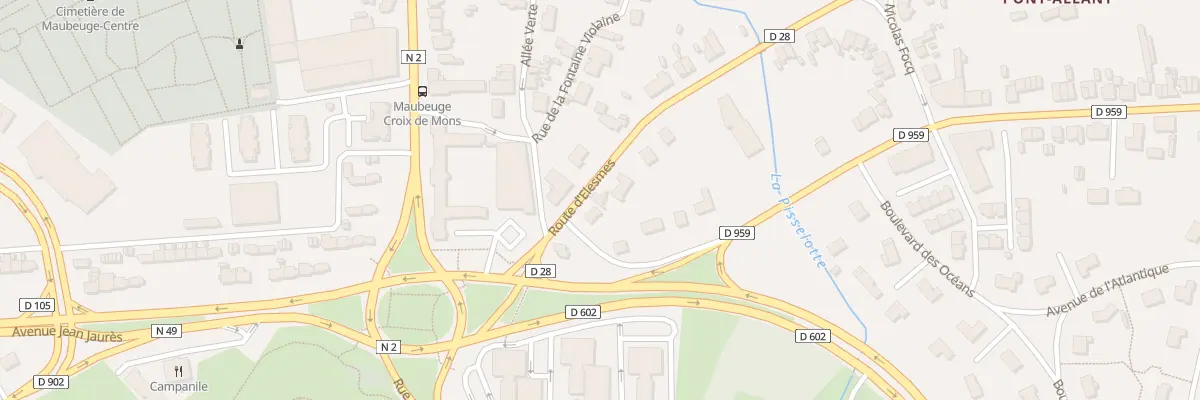 Plan du 8 Rte d’Elesmes à Maubeuge