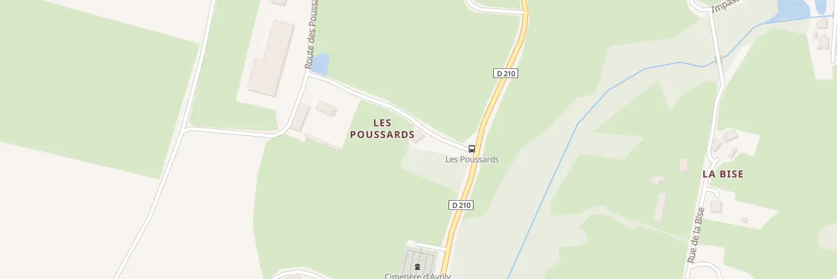 Plan du 5008 Les Poussards à Avrilly