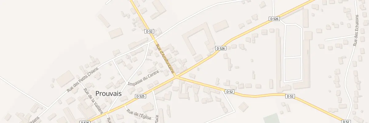 Plan du 3 Rue de Proviseux à Prouvais