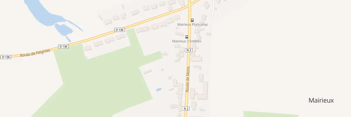 Plan du 93 Rte de Mons à Mairieux