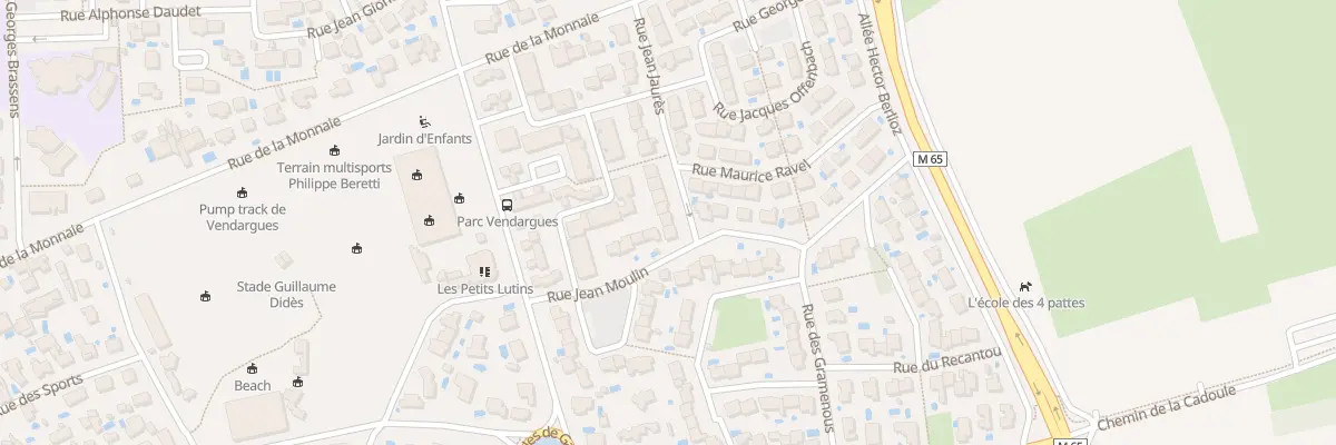 Plan du 3 Rue Jean Jaures à Vendargues