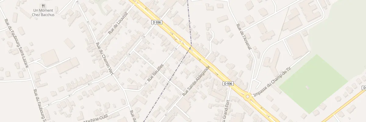 Plan du 2 Av de Ferrière à Maubeuge