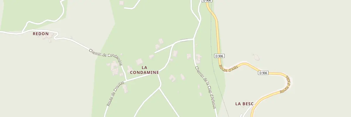 Plan du 5303 Rte de Crouzas à Chamborigaud